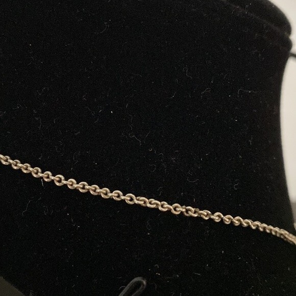 Vintage Sterling Silver Filigree Flower Choker Necklace - Picture 7 of 8